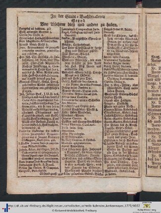 In der Stadt-Buchdruckerey Seynd Von Büchern diese und andere zu haben.