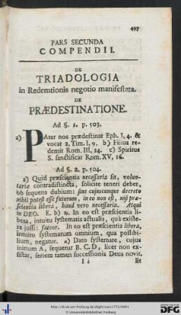 Pars Secunda Compendii.