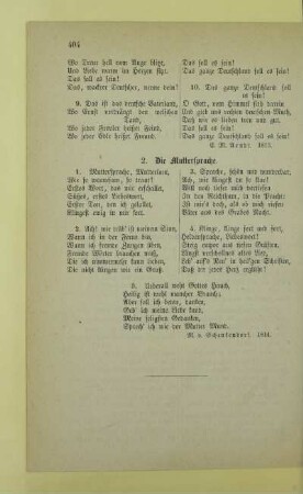 2. Die Muttersprache