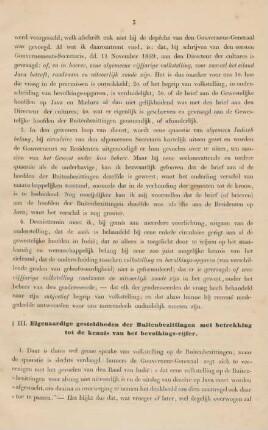 § III. Eigenaardige gesteldheden der Buitenbezittingen met betrekking tot de kennis van het bevolkings-cijfer