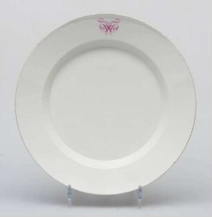 Teller, Monogramm Friedrich Wilhelm IV. von Preußen