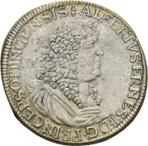 Gulden des Grafen Albrecht Ernst I. von Öttingen-Öttingen, 1674