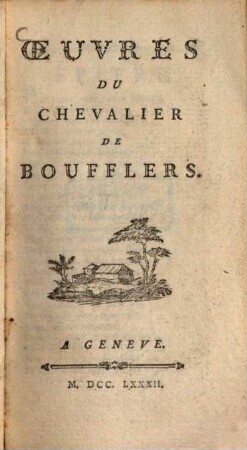 Oeuvres du chevalier de Boufflers