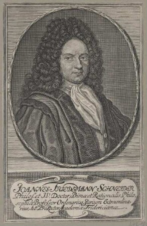 Bildnis des Joannes Friedemann Schneider