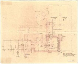 Döllgast, Hans; München; Alte Pinakothek, Wiederaufbau - Keller Grundriss