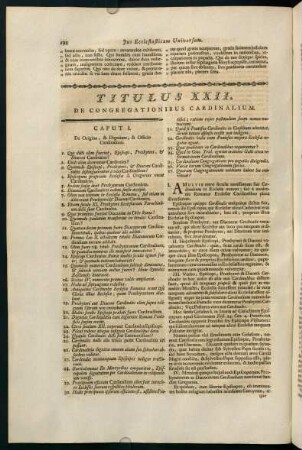 198-223, Titulus XXII. De Congregationibus Cardianlium.