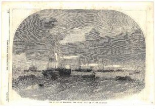The gun-boat flottilla off Ryde, Isle of Wright
