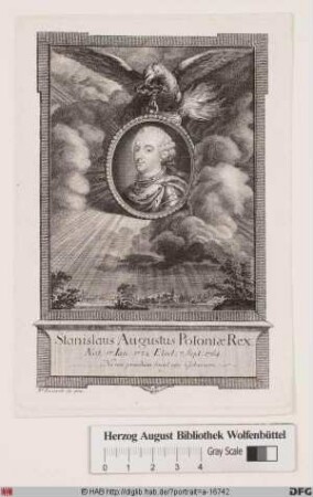 Bildnis Stanislaus II. August (Poniatowski), letzter gewählter König von Polen (reg. 1764-95)