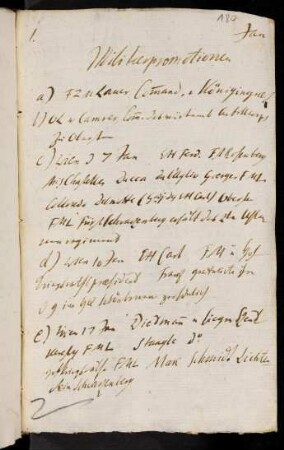 180r-186v, Januar, May, August, October: Militaerpromotionen