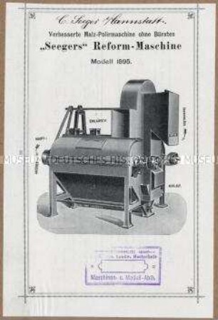 Malz-Bürst- und Poliermaschine