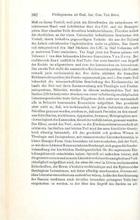 361-363 [Rezension] Van Hove, Alphonse, Prolegomena