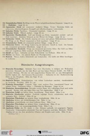 Römische Ausgrabungen (Nr. 517-541)