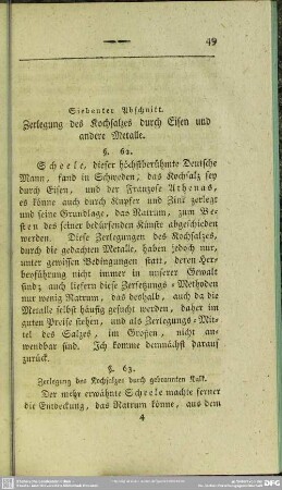 Siebenter Abschnitt. Zerlegung des Kochsalzes durch Eisen und andere Metalle