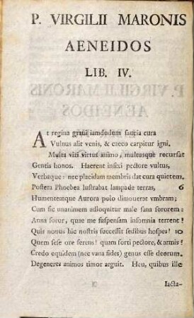 Der Aeneis, eines Heldengedichtes des Publius Virgilius Maro, Viertes Buch