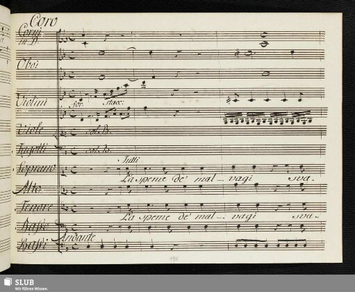 Coro: La speme de' malvagi svanisce