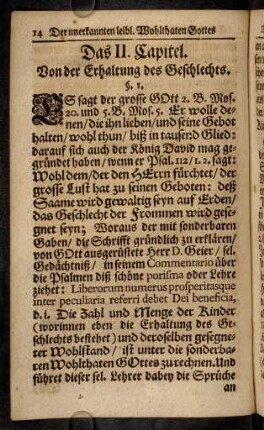 14-34, Das II. Capitel.
