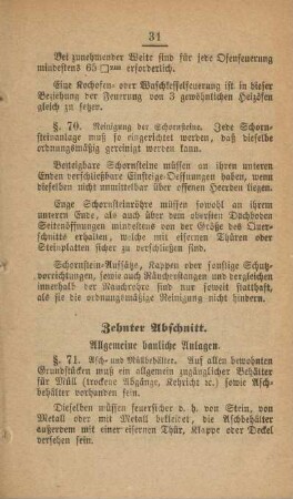 Zehnter Abschnitt. Allgemeine bauliche Anlagen.