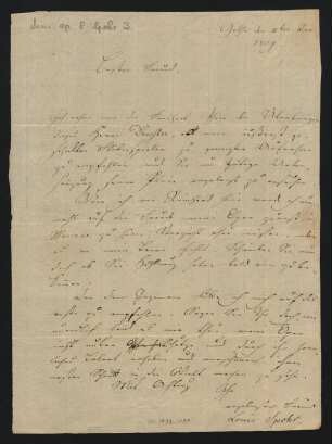 Brief an Unbekannt : 04.01.1809