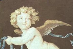 Putto mit Girlande