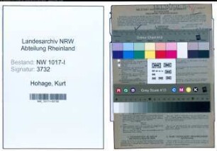 Entnazifizierung Kurt Hohage , geb. 03.11.1913 (Schuhmacher)