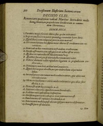 Decisio CLXI. - Decisio CLXV.