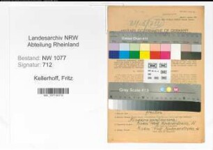 Entnazifizierung Fritz Kellerhoff , geb. 10.04.1898 (Polizist)
