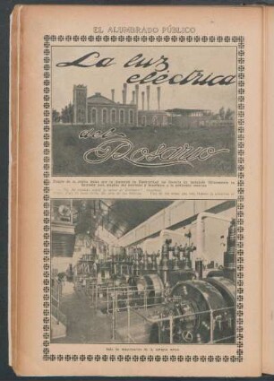 El alumbrado público : La luz eléctrica del Rosario