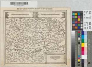 Die dritte Tafel des Rheinstroms / innhaltend das Nider Teutschlandt, [aus: Sebastian Münster, Cosmographia]