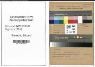 Entnazifizierung Eduard Banniza , geb. 03.06.1898 ()