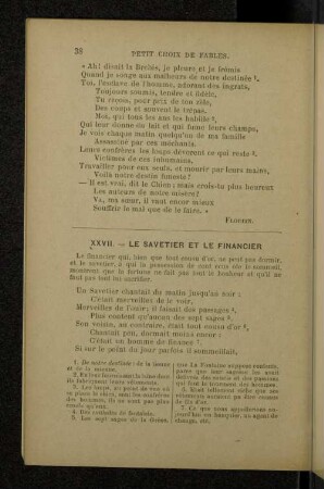 XXVIl. --- LE SAVETIER ET LE FINANCIER