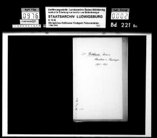 Dischner, Julius; Choreleve und Chorsänger; ausgesch.: 1899