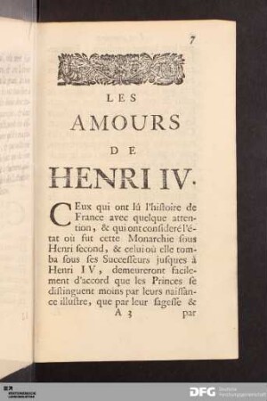 Les Amours De Henri IV.