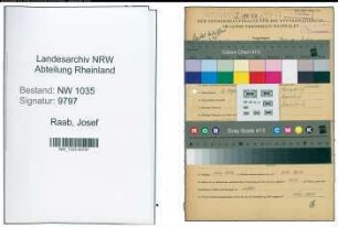 Entnazifizierung Josef Raab , geb. 16.08.1891 (Ingenieur)
