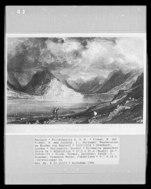 Wanderungen im Norden von England, Band 1 — Bildseite gegenüber Seite 56 — Crummock Water, Cumberland