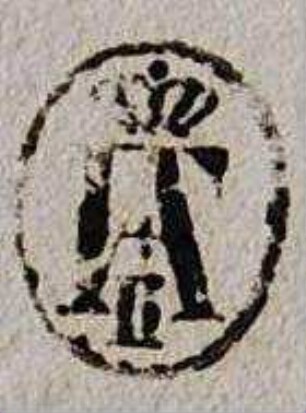 Friedrich August II., Sachsen, König / Stempel mit Monogramm