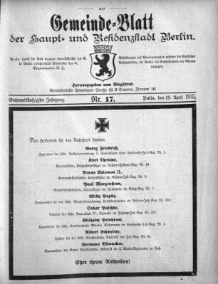 1915,17: Nr. 17, 25. April 1915