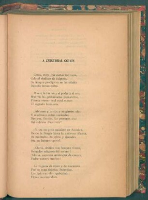 A Cristobal Colón