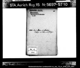 Hausierkonzessionen und -gesuche: Carl Maes aus Schortens, Vertretungen
