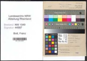 Entnazifizierung Franz Bott , geb. 23.02.1900 (Parteisekretaer)