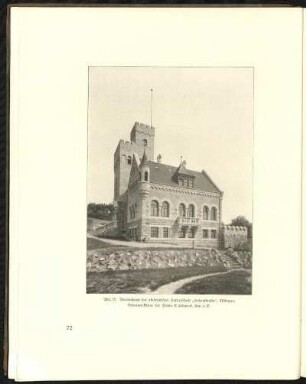 Abb. 75. Vereinshaus der akademischen Turnerschaft "Hohenstaufia", Tübingen. Betonwerksteine der Firma E. Schwenk, Ulm a. D.