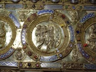 Schrein des heiligen Maurus — Johannes wird ins Gefängnis geführt