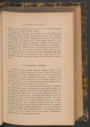 El americanismo literario