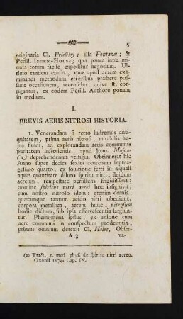 5-53, I. Brevis Aeris Nitrosi Historia.