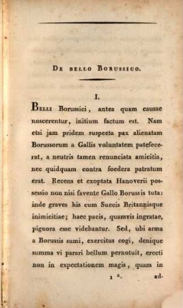 [Carl Johann] Friderici Rothii De bello Borussico commentarius