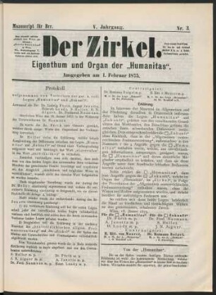 Nr. 3. Ausgegeben am 1. Februar 1875.