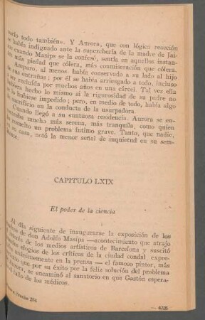 Capítulo LXIX - El poder de la ciencia