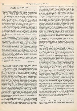 675 [Rezension] Kommentar zum Neuen Testament. Aus Talmud und Midrasch ; 5.Rabbinischer Index