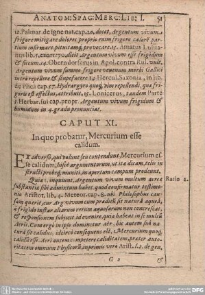 Caput XI. In quo probatur, Mercurium esse calidum.