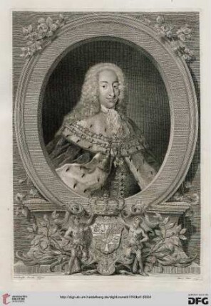 Porträt Christian VI. von Dänemark und Norwegen
