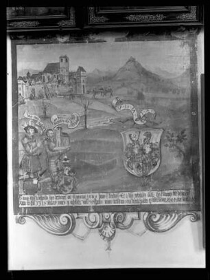 Stadtkirche; Stifterbild, vor der Restaurierung